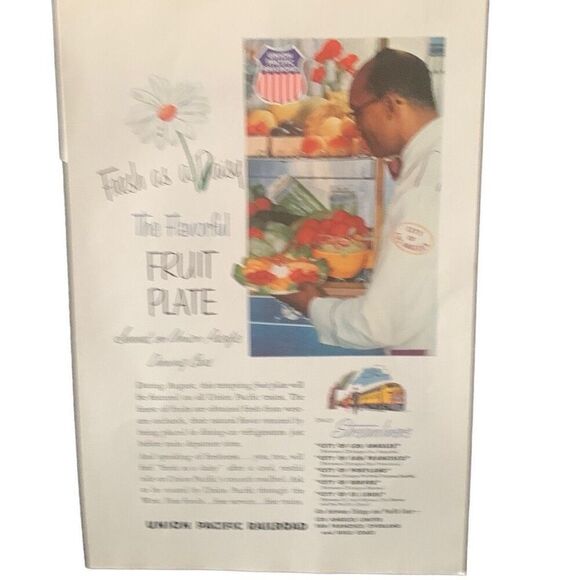 Vintage 1953 Union Pacific Fresh As A Daisy Ad Advertisement - Picture 2 of 4